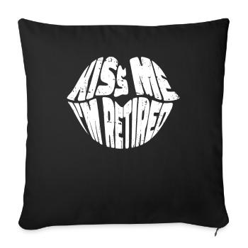 Pensioner pension - Sofa pillowcase 17,3'' x 17,3'' (45 x 45 cm) - black - Front