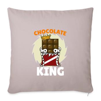 Chocolate - Sofa pillowcase 17,3'' x 17,3'' (45 x 45 cm) - light taupe - Front