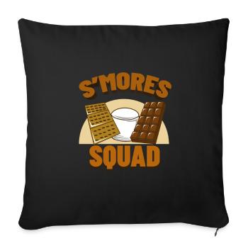 Chocolate - Sofa pillowcase 17,3'' x 17,3'' (45 x 45 cm) - black - Front