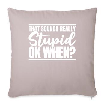 Black humor - Sofa pillowcase 17,3'' x 17,3'' (45 x 45 cm) - light taupe - Front
