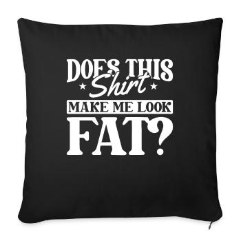 Black Humor Funny - Sofa pillowcase 17,3'' x 17,3'' (45 x 45 cm) - black - Front