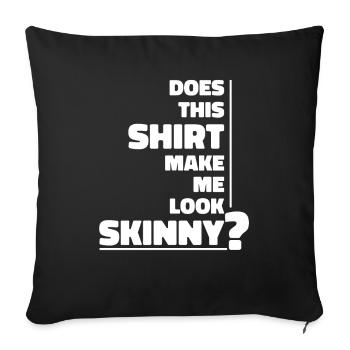 Black humor Funny - Sofa pillowcase 17,3'' x 17,3'' (45 x 45 cm) - black - Front