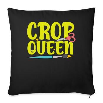 Scrapbooking Scrapbooker - Housse de coussin décorative 45 x 45 cm - noir - Devant