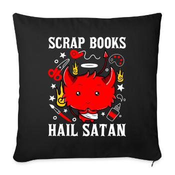 Scrapbooking Scrapbooker - Housse de coussin décorative 45 x 45 cm - noir - Devant