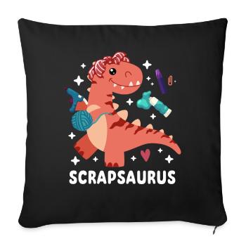 Scrapbooking Scrapbooker - Housse de coussin décorative 45 x 45 cm - noir - Devant