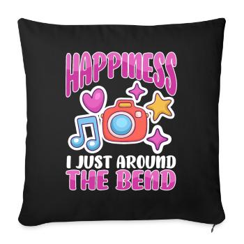 Scrapbooking Scrapbooker - Housse de coussin décorative 45 x 45 cm - noir - Devant