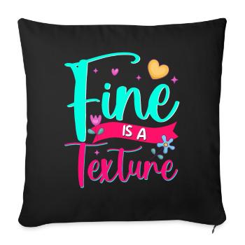 Scrapbooking Scrapbooker - Housse de coussin décorative 45 x 45 cm - noir - Devant