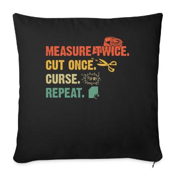 Scrapbooking Scrapbooker - Sofa pillowcase 17,3'' x 17,3'' (45 x 45 cm) - black - Front