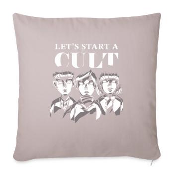 Schwarzer Humor Lustig Lets Start A Cult - Sofakissenbezug 45 x 45 cm - helles Taupe - Vorne