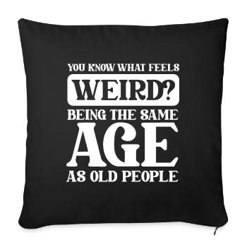 Black humor Funny - Sofa pillowcase 17,3'' x 17,3'' (45 x 45 cm) - black - Front