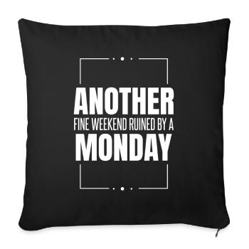 Black Humor Funny - Sofa pillowcase 17,3'' x 17,3'' (45 x 45 cm) - black - Front