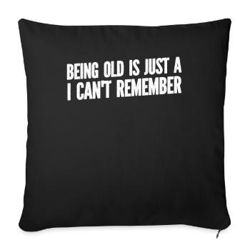 Black humor Funny - Sofa pillowcase 17,3'' x 17,3'' (45 x 45 cm) - black - Front