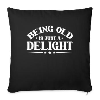 Black humor Funny - Sofa pillowcase 17,3'' x 17,3'' (45 x 45 cm) - black - Front