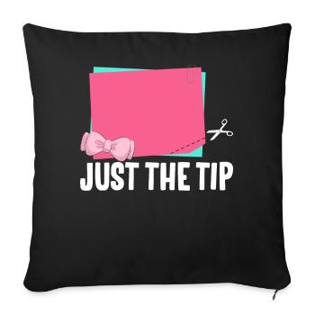 Scrapbooking Scrapbooker - Housse de coussin décorative 45 x 45 cm - noir - Devant