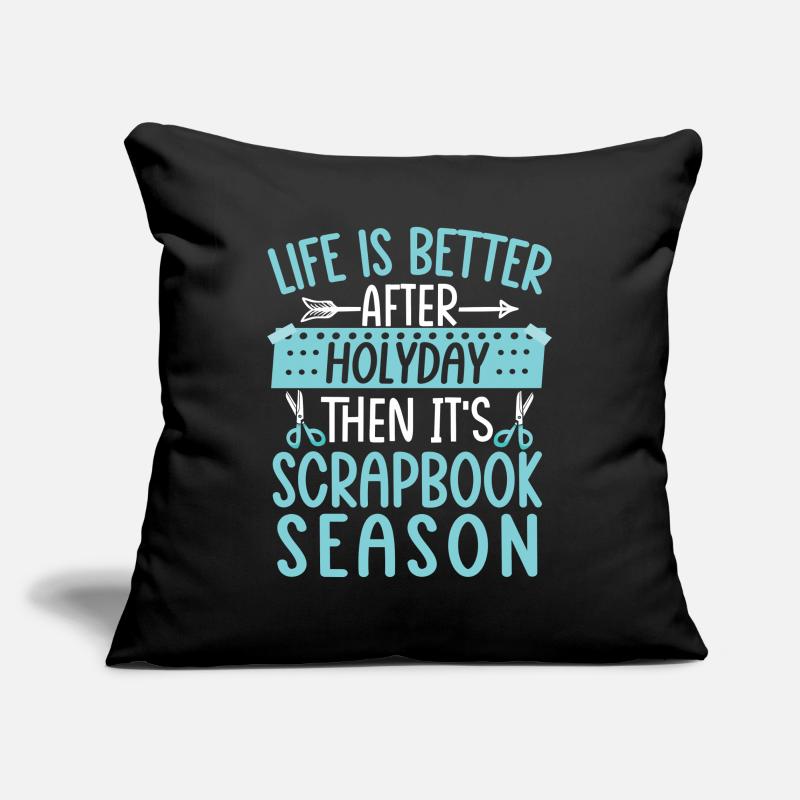 Scrapbooking Scrapbooker Housse de coussin décorative 45 x 45 cm