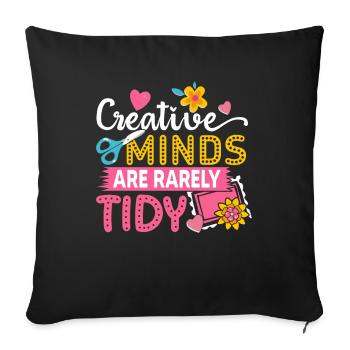Scrapbooking Scrapbooker - Housse de coussin décorative 45 x 45 cm - noir - Devant