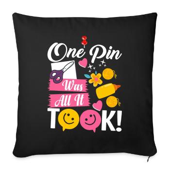 Scrapbooking Scrapbooker - Housse de coussin décorative 45 x 45 cm - noir - Devant