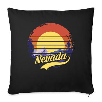 Nevada - Sofakissenbezug 45 x 45 cm - Schwarz - Vorne