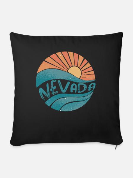 Nevada - Sofakissenbezug 45 x 45 cm - Schwarz