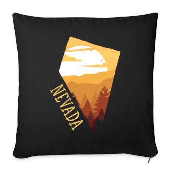 Nevada - Sofa pillowcase 17,3'' x 17,3'' (45 x 45 cm) - black - Front