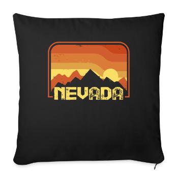 Nevada - Sofa pillowcase 17,3'' x 17,3'' (45 x 45 cm) - black - Front