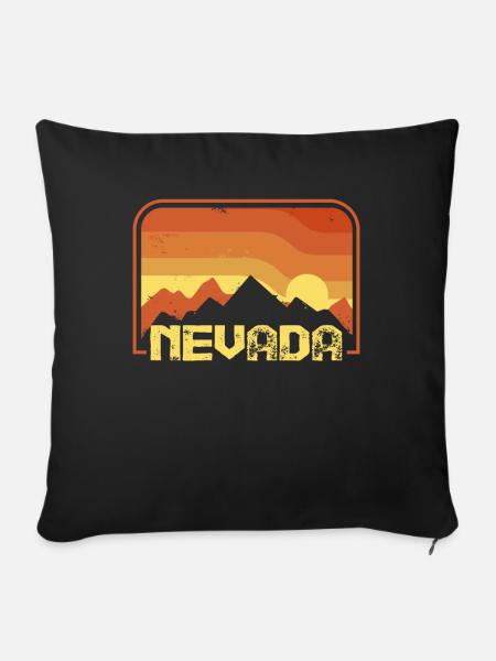 Nevada - Sofakissenbezug 45 x 45 cm - Schwarz