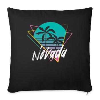 Nevada - Sofa pillowcase 17,3'' x 17,3'' (45 x 45 cm) - black - Front