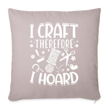 Crafting Crafter - Sofa pillowcase 17,3'' x 17,3'' (45 x 45 cm) - light taupe - Front