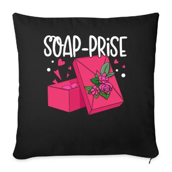 Seifenherstellung Seifenhersteller Soapologist - Sofakissenbezug 45 x 45 cm - Schwarz - Vorne