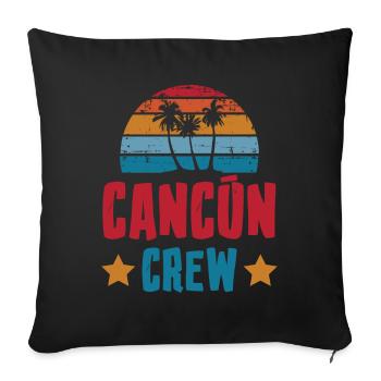 Cancun Crew - Sofakissenbezug 45 x 45 cm - Schwarz - Vorne