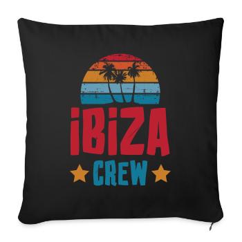 Ibiza Équipage - Housse de coussin décorative 45 x 45 cm - noir - Devant