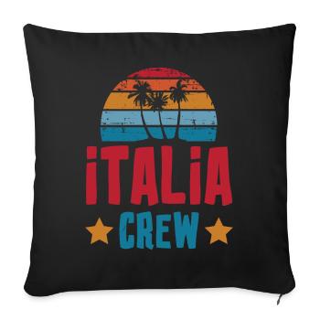 Équipage Italia - Housse de coussin décorative 45 x 45 cm - noir - Devant