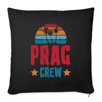 Prague Équipage - Housse de coussin décorative 45 x 45 cm - noir - Devant