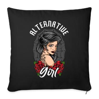 Alternative Girl Alt Girl Egirl - Housse de coussin décorative 45 x 45 cm - noir - Devant