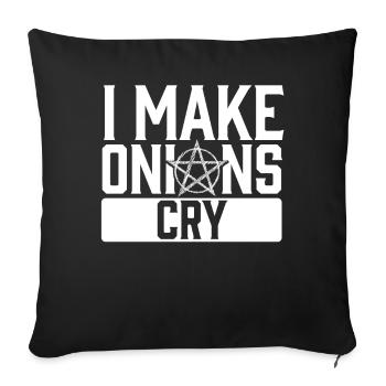 Funny Gothic Goth - Sofa pillowcase 17,3'' x 17,3'' (45 x 45 cm) - black - Front