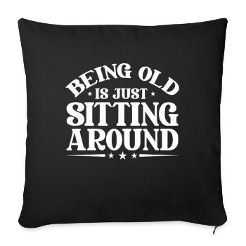 Black humor Funny - Sofa pillowcase 17,3'' x 17,3'' (45 x 45 cm) - black - Front