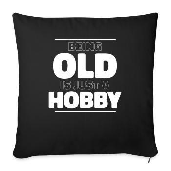 Black Humor Funny - Sofa pillowcase 17,3'' x 17,3'' (45 x 45 cm) - black - Front