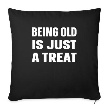 Black Humor Funny - Sofa pillowcase 17,3'' x 17,3'' (45 x 45 cm) - black - Front