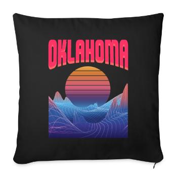 Oklahoma - Sofakissenbezug 45 x 45 cm - Schwarz - Vorne