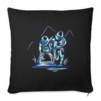 Bobsleigh Bobsleigh - Sofa pillowcase 17,3'' x 17,3'' (45 x 45 cm) - black - Front