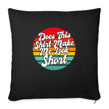 Schwarzer Humor Kurz - Sofakissenbezug 45 x 45 cm - Schwarz - Vorne