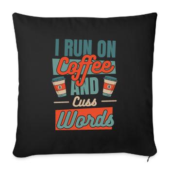 Black Humor Coffee - Sofa pillowcase 17,3'' x 17,3'' (45 x 45 cm) - black - Front