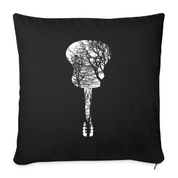 Guitar Tree Guitar Player Guitarist - Sofa pillowcase 17,3'' x 17,3'' (45 x 45 cm) - black - Front