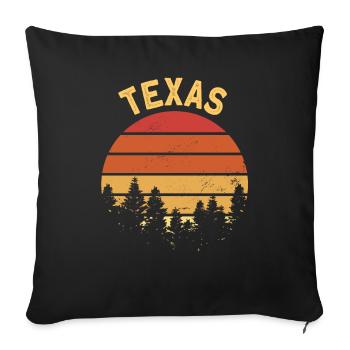 Texas - Housse de coussin décorative 45 x 45 cm - noir - Devant