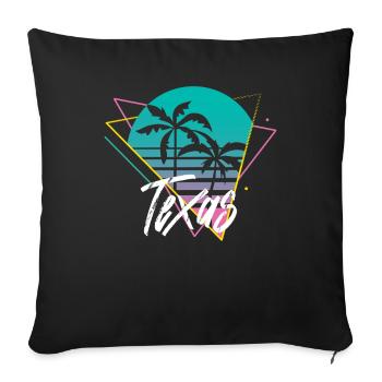 Texas - Housse de coussin décorative 45 x 45 cm - noir - Devant