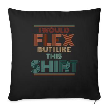 Schwarzer Humor - Sofakissenbezug 45 x 45 cm - Schwarz - Vorne
