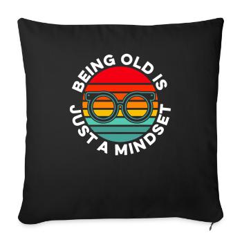 Black humor - Sofa pillowcase 17,3'' x 17,3'' (45 x 45 cm) - black - Front