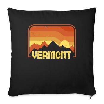 Vermont - Housse de coussin décorative 45 x 45 cm - noir - Devant