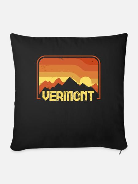 vermont - Sofakissenbezug 45 x 45 cm - Schwarz