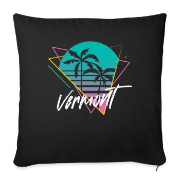 Vermont - Housse de coussin décorative 45 x 45 cm - noir - Devant